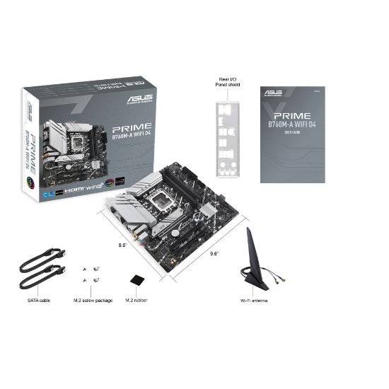 Matična ploča ASUS Prime B760M-A WiFi D4, Intel B760, DDR4, ATX, s. 1700