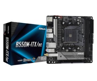 Matična plošća ASROCK B550M ITX/ac, AMD B550, DDR4, miniITX, s. AM4