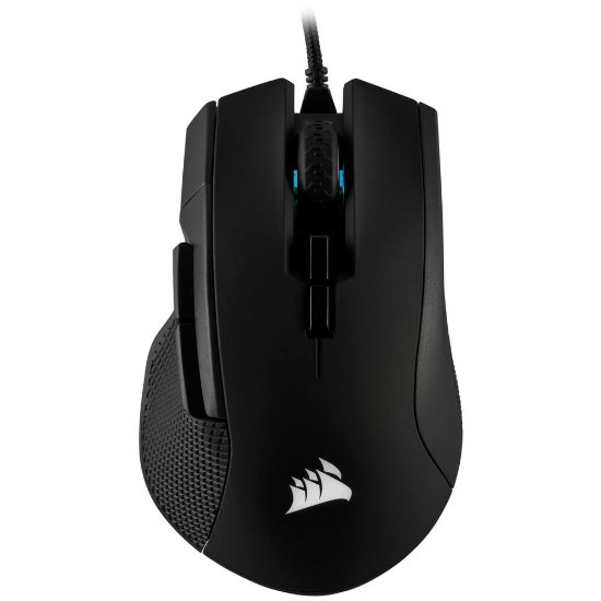 Miška CORSAIR Ironclaw RGB Gaming, brezžična, optična, 18000 dpi, črna, USB