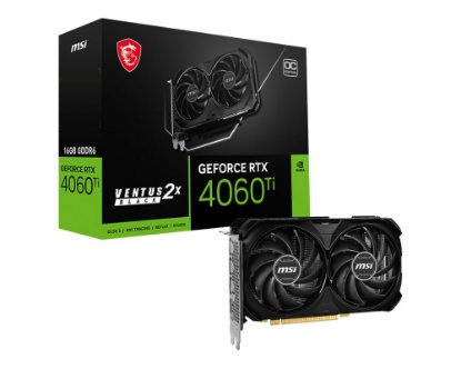 Grafična kartica MSI GeForce RTX 4060 Ti Ventus 2X Black 16G OC, 16GB GDDR6