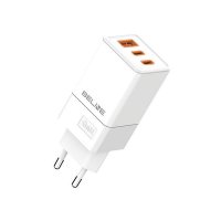 Polnilec BELINE BLN3CW65 GaN, 65W, PD3.0/QC3.0, 2xUSB-C + USB-A, beli