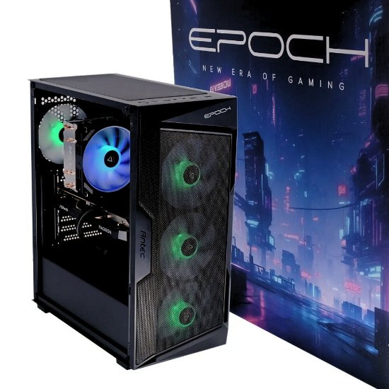 Računalnik EPOCH Arches / Ryzen 5 5600, 16GB DDR4, 1TB SSD NVMe, AMD Radeon RX 6600 8GB, WiFi, Windows 11, črno