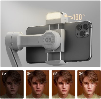 Gimbal stabilizator ZHIYUN Smooth Q3 Combo, za snemanje s pametnim telefonom.