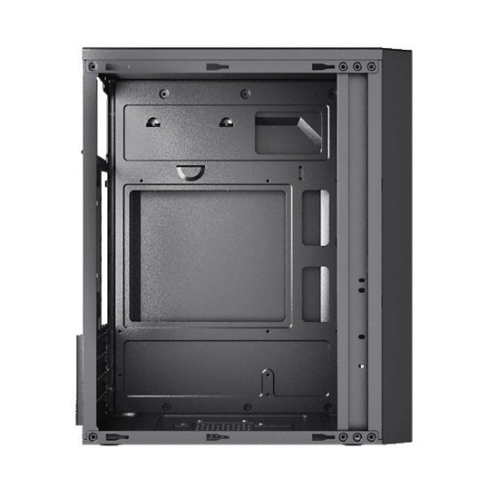 Ohišje SBOX PCC-12, mATX Mid Tower, črno, bez napajalnika