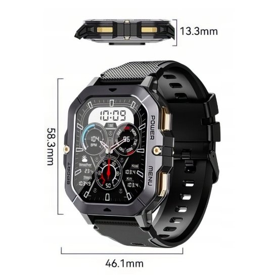 Pametna ura CUBOT C28, črni