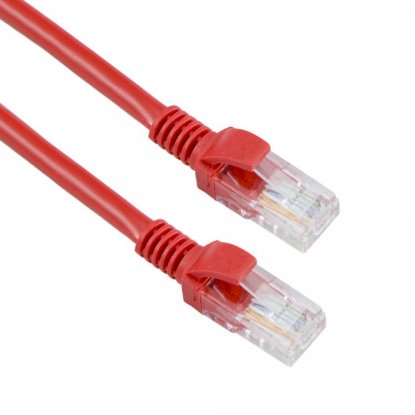 Kabel SBOX, CAT5e, UTP, 3 m, rdeči