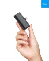Mobilni USB polnilec VEGER PlugON-C, 5000 mAh, USB-C, črni