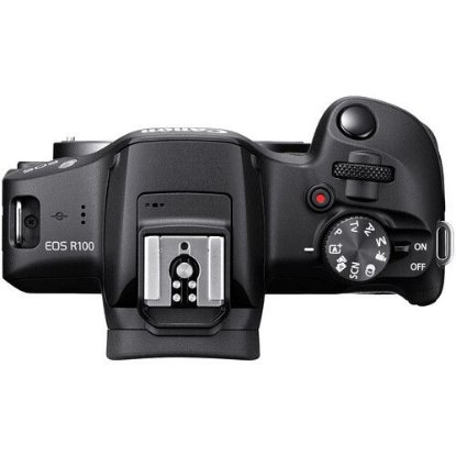 Digitalni fotoaparat CANON EOS R100 18-45, 25.8 Mpx, UHD 4K, črni