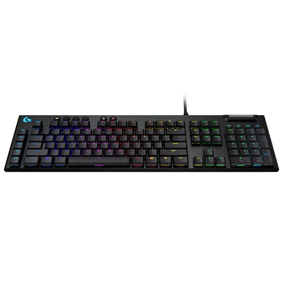 Tipkovnica LOGITECH Gaming G815 Tactile, RGB, mehanička, USB, črna