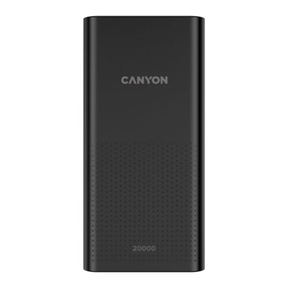 Mobilni USB polnilec CANYON PB-2001, 20000 mAh, črni