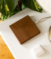 Brezžični polnilec TREED Dark Walnut Qi, 15W, MagSafe