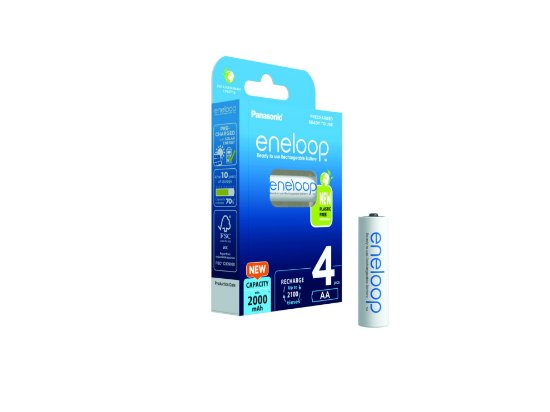 Baterija PANASONIC Eneloop BK3MCDE4BE, tip AA, punjive, 2000 mAh, 4kom
