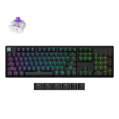 Tipkovnica KEYCHRON K10 HE Standard Edition, RGB, Gateron 2.0 magnetic switch, US Layout, bežična, crna Tipkovnica KEYCHRON K10 HE Standard Edition, RGB, Gateron 2.0 magnetic switch, US Layout, bežična, crna