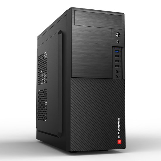 Ohišje BIT FORCE BLADE BS-4, MIDI, ATX, črno, bez napajalnika