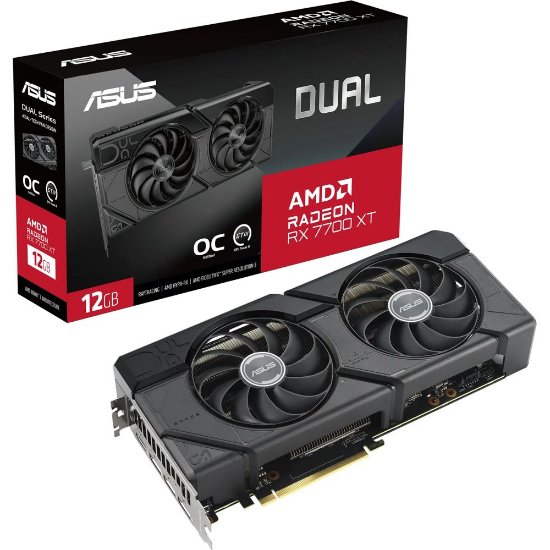 Grafična kartica ASUS Dual Radeon RX 7700 XT OC Edition, 12GB GDDR6