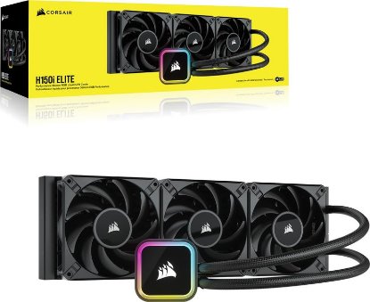 Vodno hlajenje CORSAIR Cooling Hydro H150i iCUE Elite RGB, CW-9060060-WW, za Intel i AMD