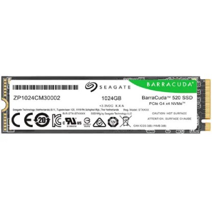 SSD 1TB SEAGATE Barracuda 520, ZP1024CM3A002, M.2 2280-S2 PCIe 4.0 NVMe, 5000/3200 MB/s