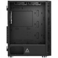 Ohišje MONTECH X3 Glass, s prozornim stranskim panelom, RGB osvetlitvijo, ATX, črno.