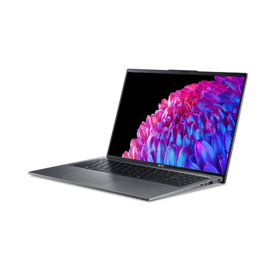Laptop ACER Swift Go 16 NX.KVPEX.006 / Core Ultra 7 155U, 32GB, 1TB SSD, Intel Graphics, 16" WUXGA IPS, Windows 11, sivi