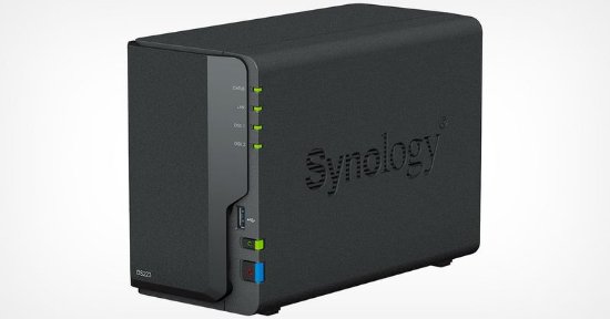 SYNOLOGY DS223 DiskStation 2-bay NAS server, 2.5"/3.5" HDD/SSD, Wake on LAN/WAN, 2GB, G-LAN, 3x USB 3.2
