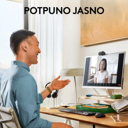 Web kamera LOGITECH Brio 100, črna