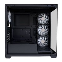 Ohišje LC POWER Gaming 715B Seamless X, MIDI, ATX, steklo, črno, brez napajalnika