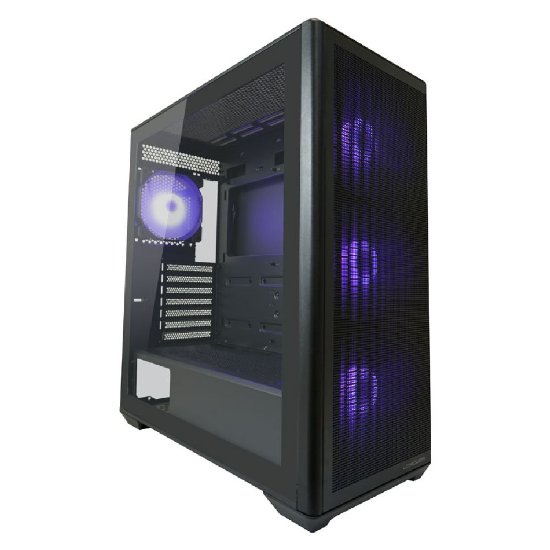 Ohišje LC POWER LC-811B-ON Meshwork_XL Dark, MIDI, ATX, okno, črno, brez napajalnika