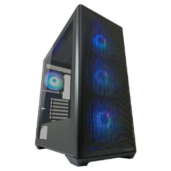 Ohišje LC POWER LC-811B-ON Meshwork_XL Dark, MIDI, ATX, okno, črno, brez napajalnika