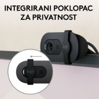 Web kamera LOGITECH Brio 100, črna