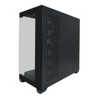 Ohišje LC POWER Gaming 715B Seamless X, MIDI, ATX, steklo, črno, brez napajalnika