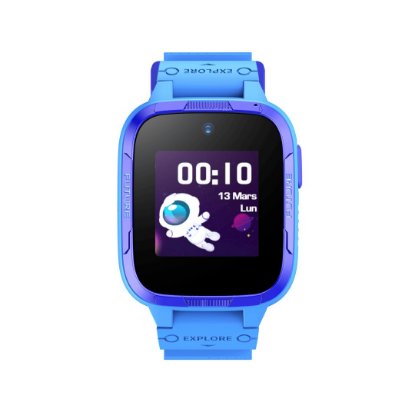 Dječji pametni sat SMART360 Botslab Kids Watch E3 Pro, 4G+ video pozivi, SOS gumb, lociranje, plavi, mrežna nadzorna kamera 360 AC1C Pro, 2k, unutarnja
