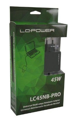 Polnilec za prenosnik LC POWER LC-NB-PRO-45, 45W, univerzalni