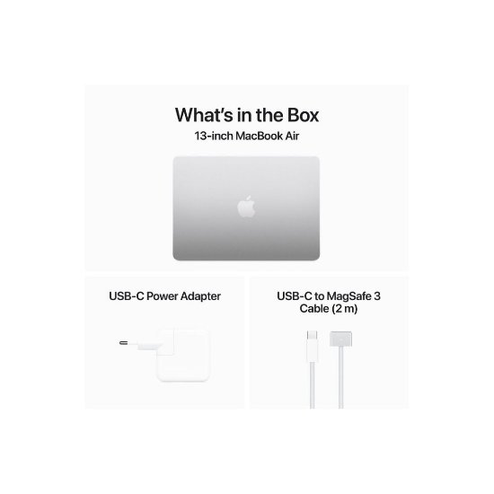 Prenosnik APPLE MacBook Air 13.6" MXCT3ZE/A / 8-Core M3, 16GB, 512GB SSD, Apple 10-Core GPU, 13.6" 2560x1664 IPS, macOS, sivi