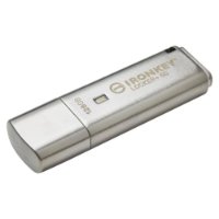 Memorija USB 3.2 FLASH DRIVE, 128 GB, KINGSTON IronKey Locker+ 50, IKLP50/128GB, siva