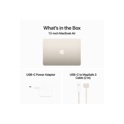 Prenosnik APPLE MacBook Air 13.6" MXCU3ZE/A / 8-Core M3, 16GB, 512GB SSD, Apple 10-Core GPU, 13.6" 2560x1664 IPS, macOS, zlati