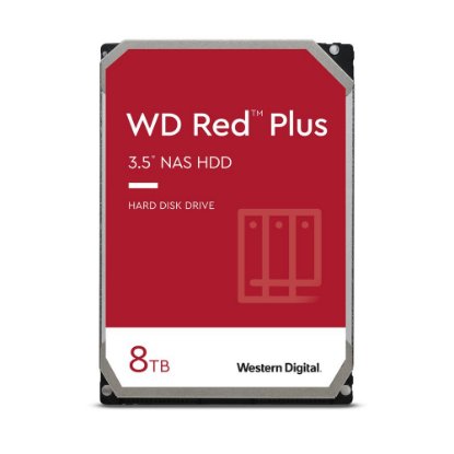 Tvrdi disk 8TB WESTERN DIGITAL Red Plus, WD80EFPX, SATA3, 256MB cache, 5400 okr./min, 3.5", za desktop