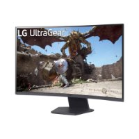 Gaming monitor 31.5" LG UltraGear 32GS60QC-B.AEU, QHD, VA, 180Hz, 1ms, 300cd/m2, FreeSync, ukrivljeni, črni