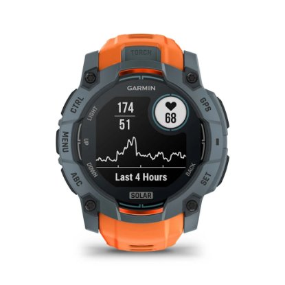 Pametna ura GARMIN Instinct 3 Solar 50mm, GPS, HR, Pametna obvestila, oranžni