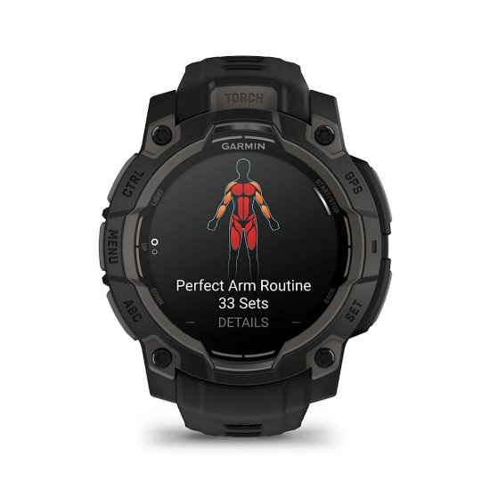 Pametna ura GARMIN Instinct 3 Amoled 45mm, GPS, HR, Pametna obvestila, črni