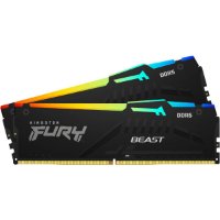 RAM pomnilnik PC-44800, 32GB, KINGSTON Fury Beast KF556C40BBAK2-32 RGB, DDR5 5600MHz, kit 2x16GB