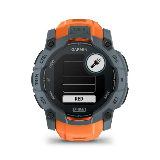 Pametna ura GARMIN Instinct 3 Solar 50mm, GPS, HR, Pametna obvestila, oranžni