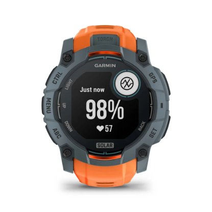 Pametna ura GARMIN Instinct 3 Solar 50mm, GPS, HR, Pametna obvestila, oranžni