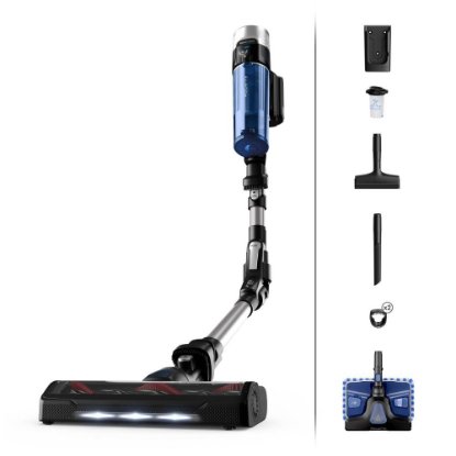 sesalnik ROWENTA RH20C0WO X-Force Flex 9.60 Aqua, bežični, palčni, 18 V, 45 min, modri