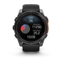 Pametna ura GARMIN Fenix 8, 51mm, AMOLED, multisport, sivi/črni remen