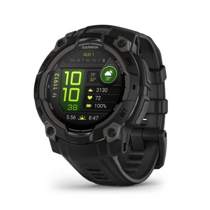 Pametna ura GARMIN Instinct 3 Amoled 45mm, GPS, HR, Pametna obvestila, črni