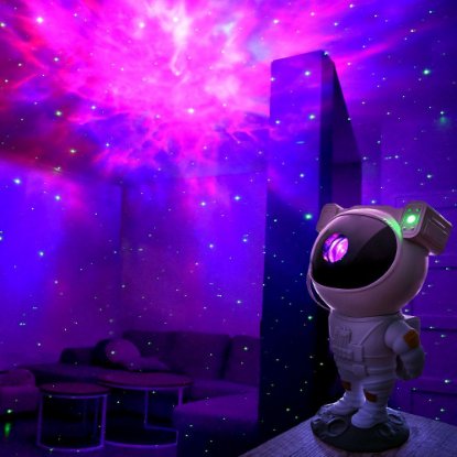 Laserski projektor MIKAMAX Astronaut Star Projector, 8 vrsta projekcija, daljinski upravljač