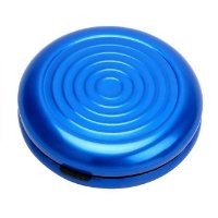 Novčanik za EUR kovanice, aluminijski, plavi