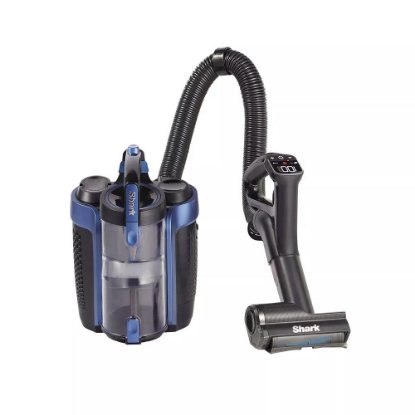 sesalnik SHARK ICZ300EUT DuoClean+PowerFins, 28.8 V, 0,6l, bežični, palčni, Anti Hair Wrap, črno-modri