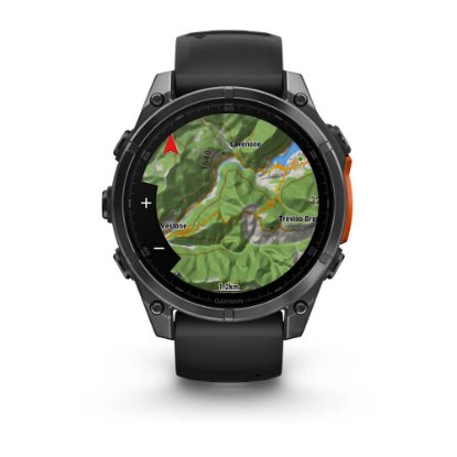 Pametna ura GARMIN Fenix 8, 47mm, AMOLED, multisport, sivi/črni remen