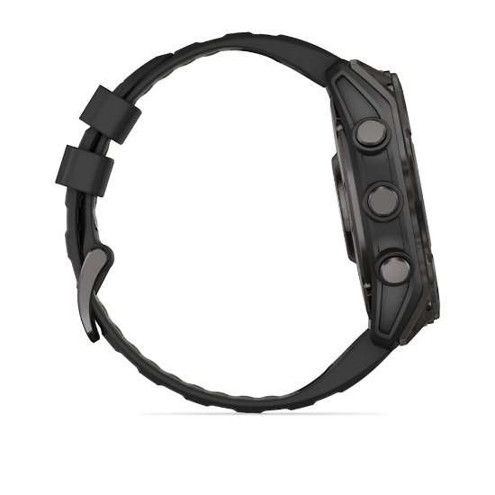 Pametna ura GARMIN Fenix 8, 51mm, AMOLED, multisport, sivi/črni remen